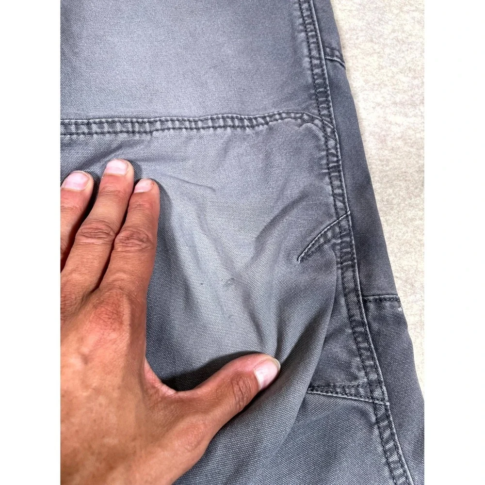 Carhartt Relaxed Fit Full Swing Carpenter Work Pants Mens 40x34 Gray Cotton Logo